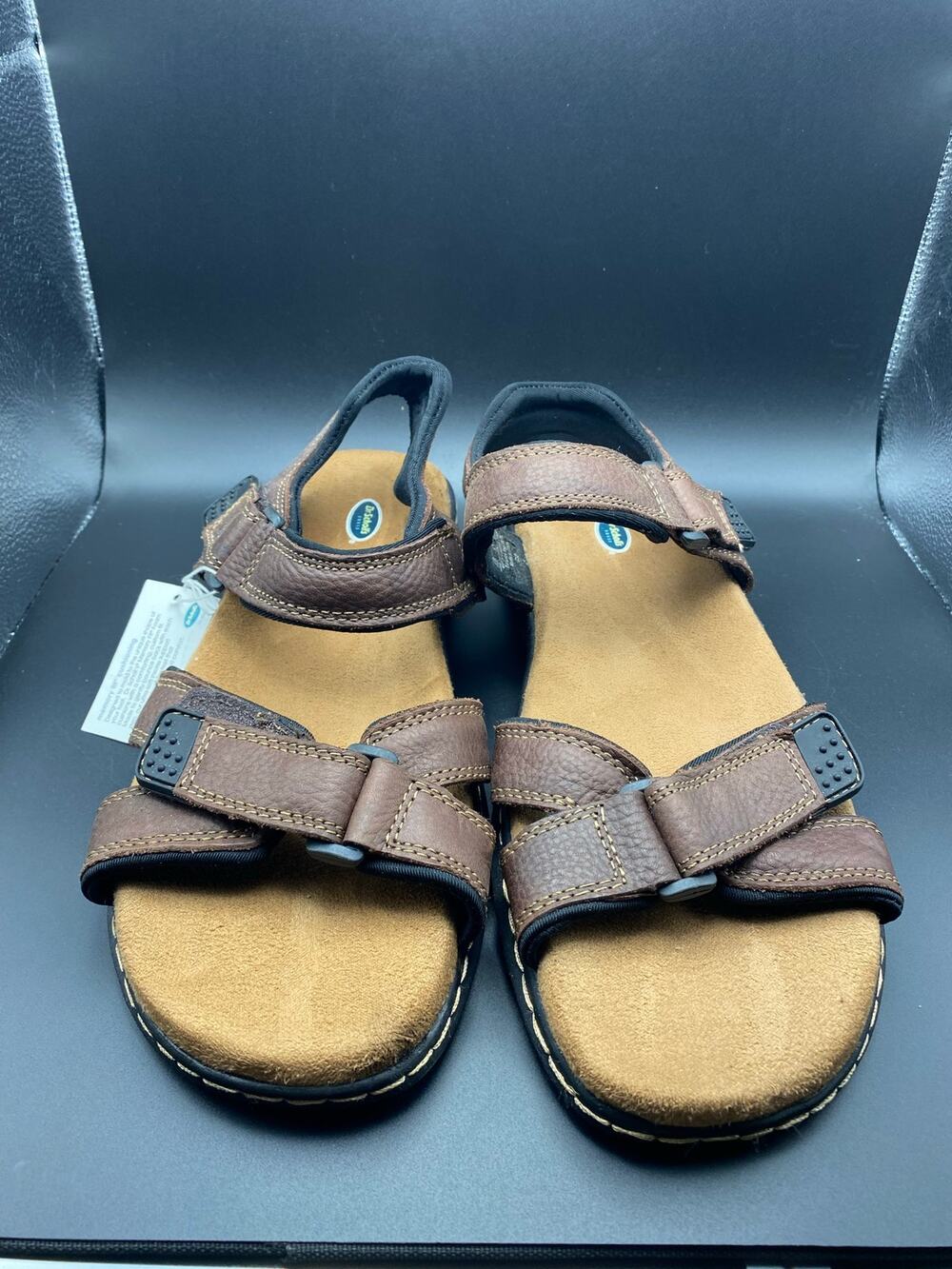 New Dr. Scholl's Leather Slingback Advanced Comfort Sandals Men’s 11